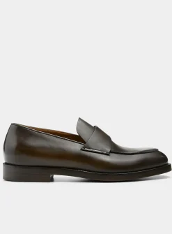 Torino buffed-leather loafer