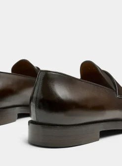 Torino buffed-leather loafer