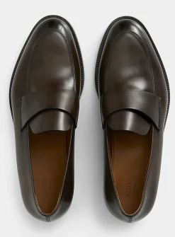 Torino buffed-leather loafer