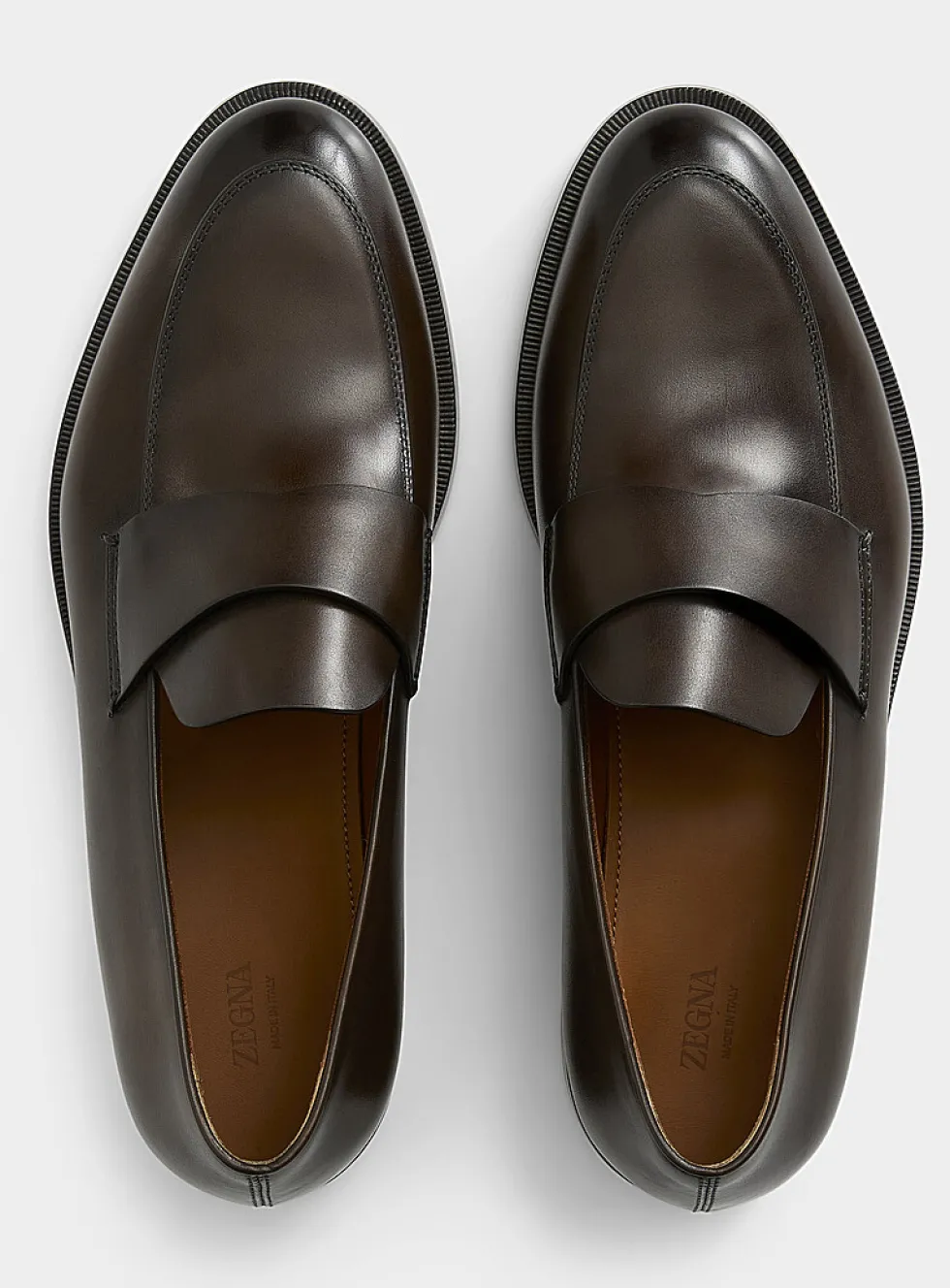 Torino buffed-leather loafer