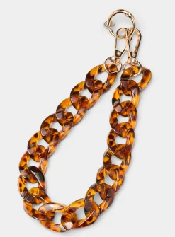 Tortoiseshell phone wristlet