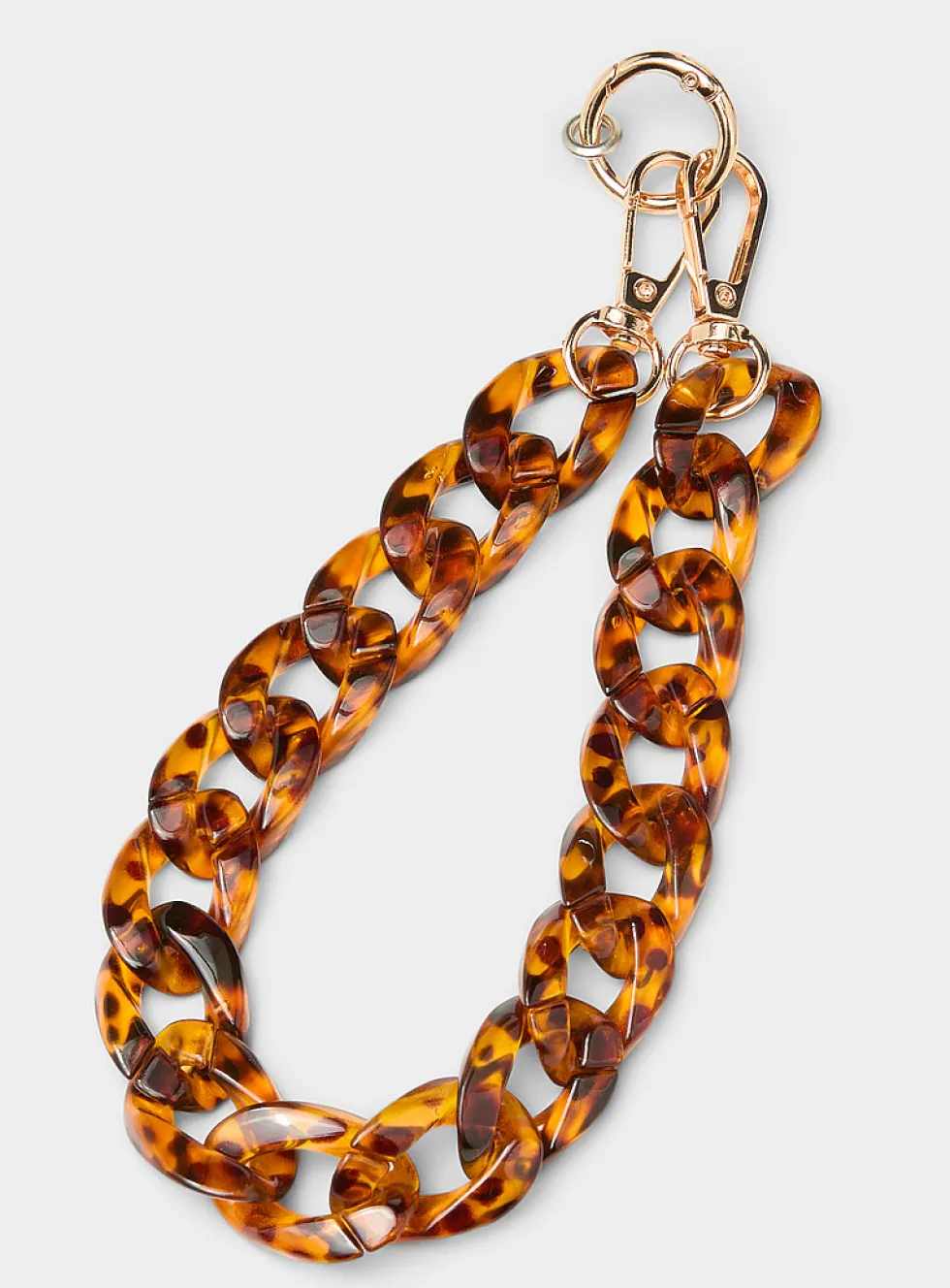 Tortoiseshell phone wristlet