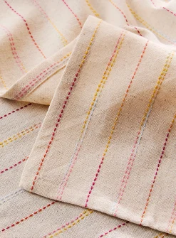 Touch of linen dotted pinstripes napkin