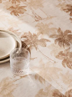 Touch of linen gorgeous palm trees tablecloth