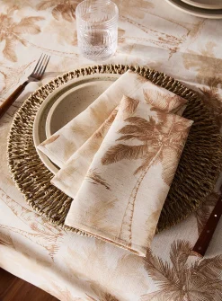 Touch of linen gorgeous palm trees napkins
