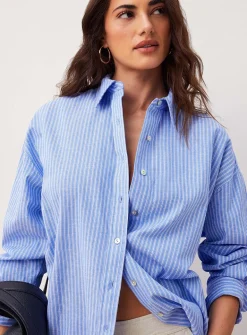 Touch of linen oversized shirt