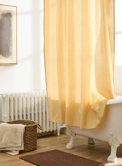 Touch of linen shower curtain