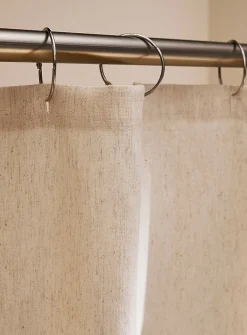 Touch of linen shower curtain