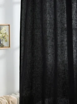 Touch of linen shower curtain