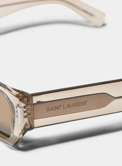 Translucent sleek sunglasses