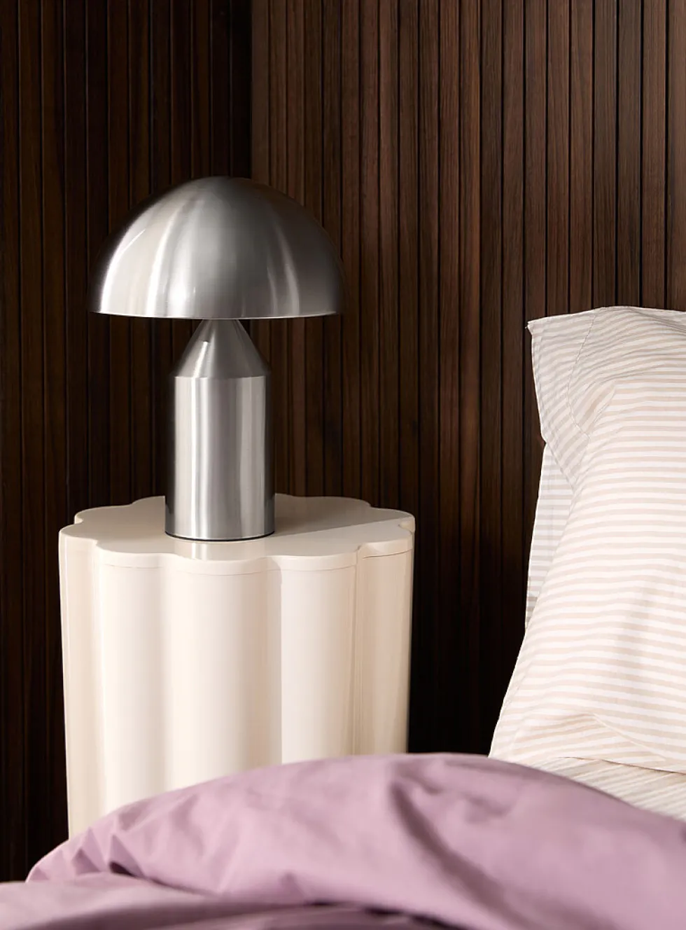 Travis chromed table lamp