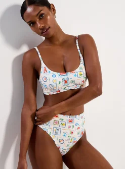 Trimmed bust bralette