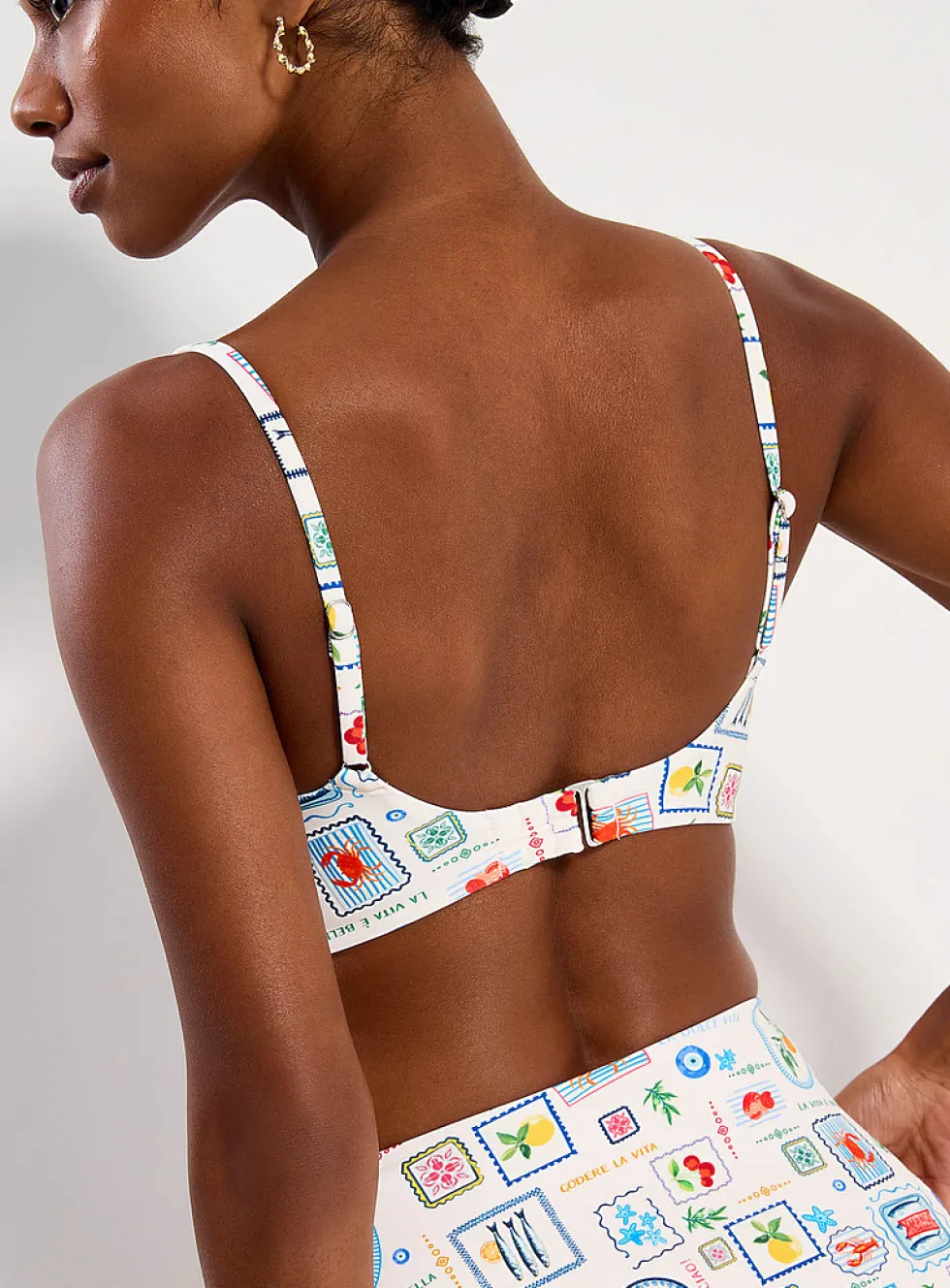 Trimmed bust bralette