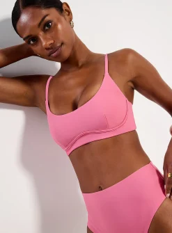 Trimmed bust bralette