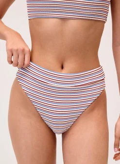 Trimmed rib high-rise cheeky bottom