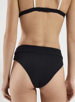 Trimmed rib high-rise cheeky bottom