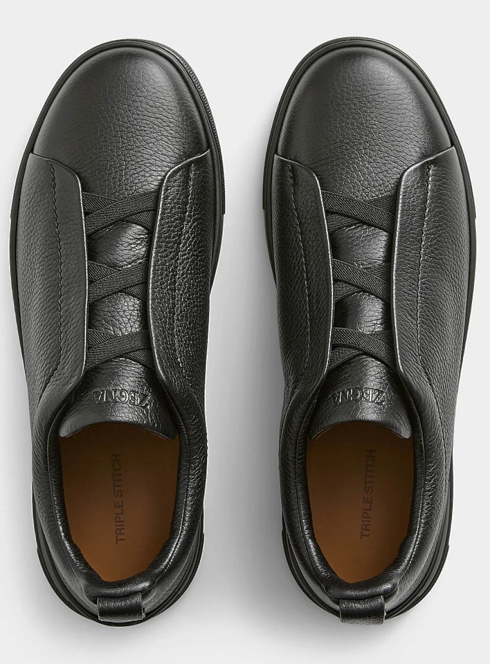 Triple Stitch™ deer leather sneakers
