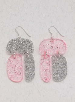 Triple-ovoid earrings