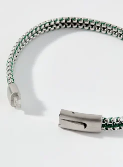 Tris Button green bracelet