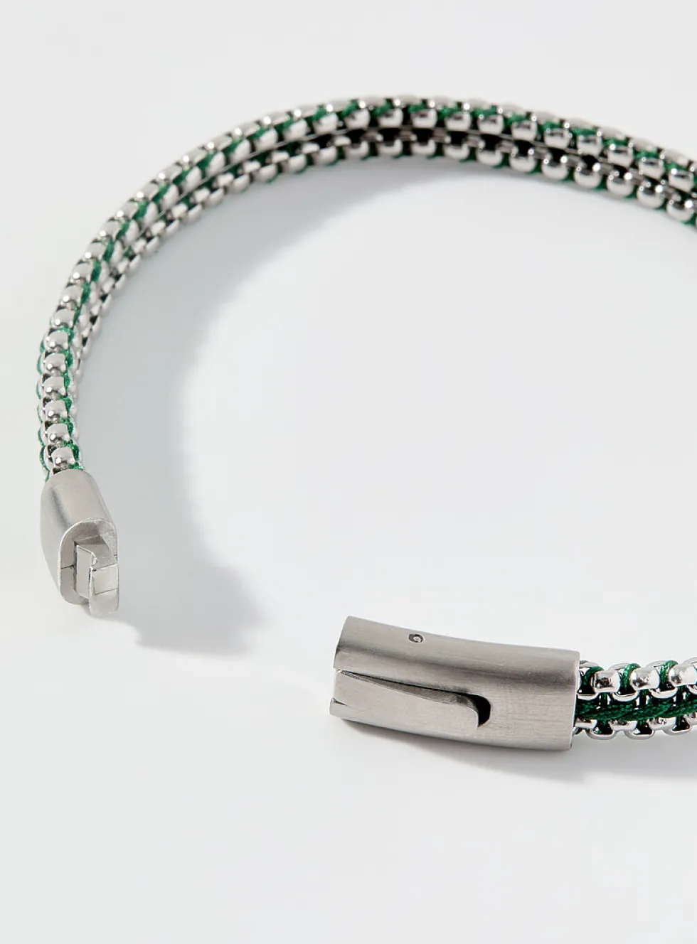 Tris Button green bracelet