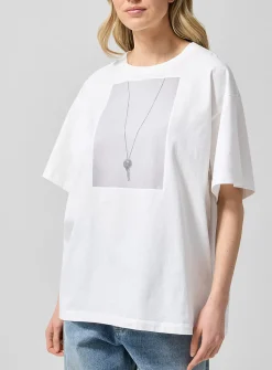 Trompe-l'œil pendant oversized T-shirt