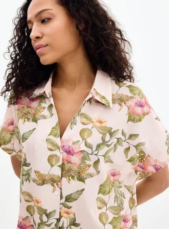 Tropical expression flowy nightshirt