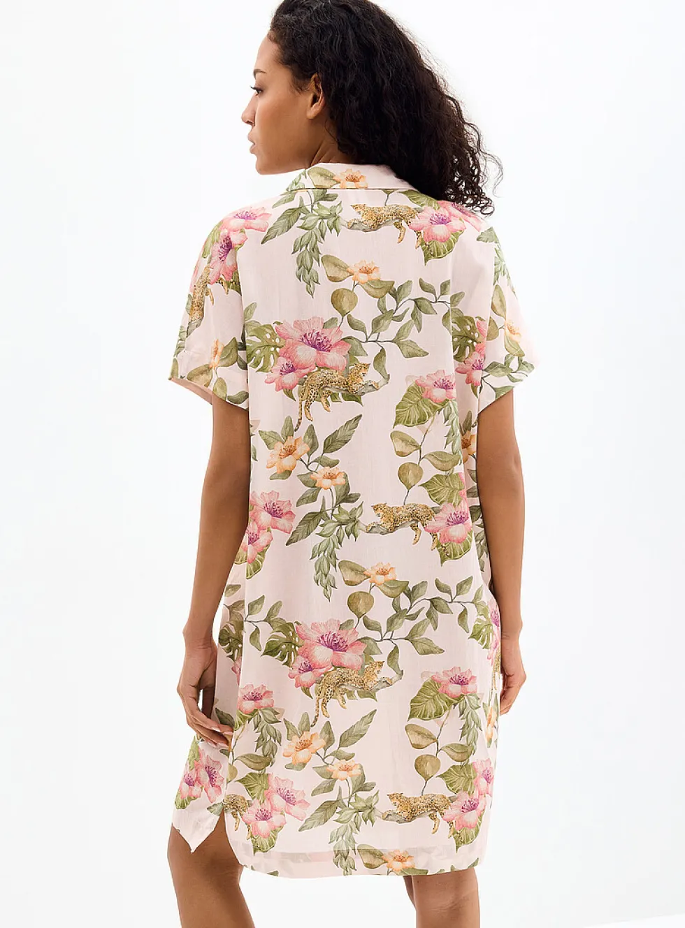 Tropical expression flowy nightshirt