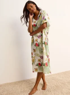 Tropical expression flowy nightgown