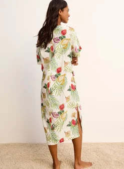 Tropical expression flowy nightgown