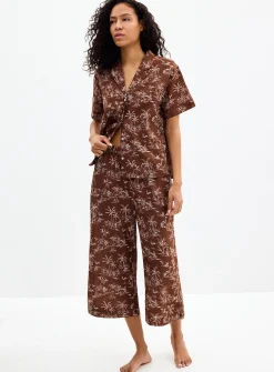 Tropical expression flowy pyjama set