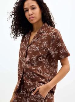Tropical expression flowy pyjama set