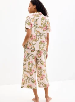 Tropical expression flowy pyjama set