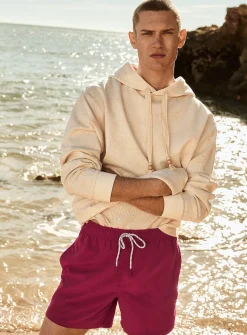 Tropical foliage jacquard hoodie