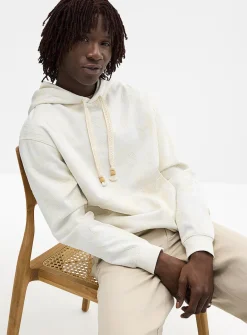 Tropical foliage jacquard hoodie