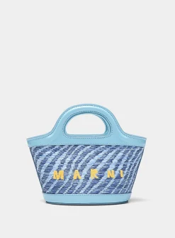 Tropicalia zebra stripes small bucket bag