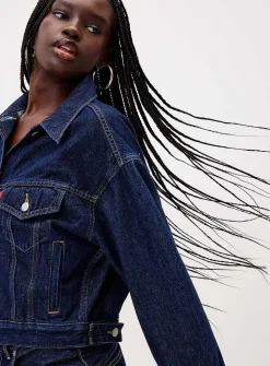 Trucker '90s cropped jean jacket