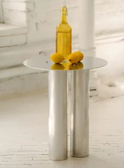 TT01 cylindrical aluminum side table