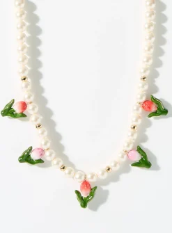 Tulip pearl necklace