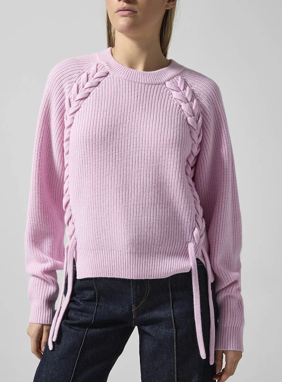 Tulliam cashmere-merino blend braided sweater
