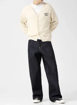 Turn up Japanese denim wide-leg jean