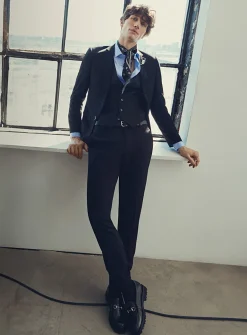 Twill minimalist suit