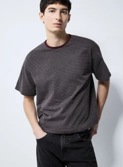 Twin-stripe boxy T-shirt