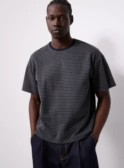Twin-stripe boxy T-shirt