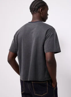 Twin-stripe boxy T-shirt