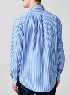 Twin-stripe poplin shirt