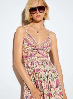 Twist detail maxi dress