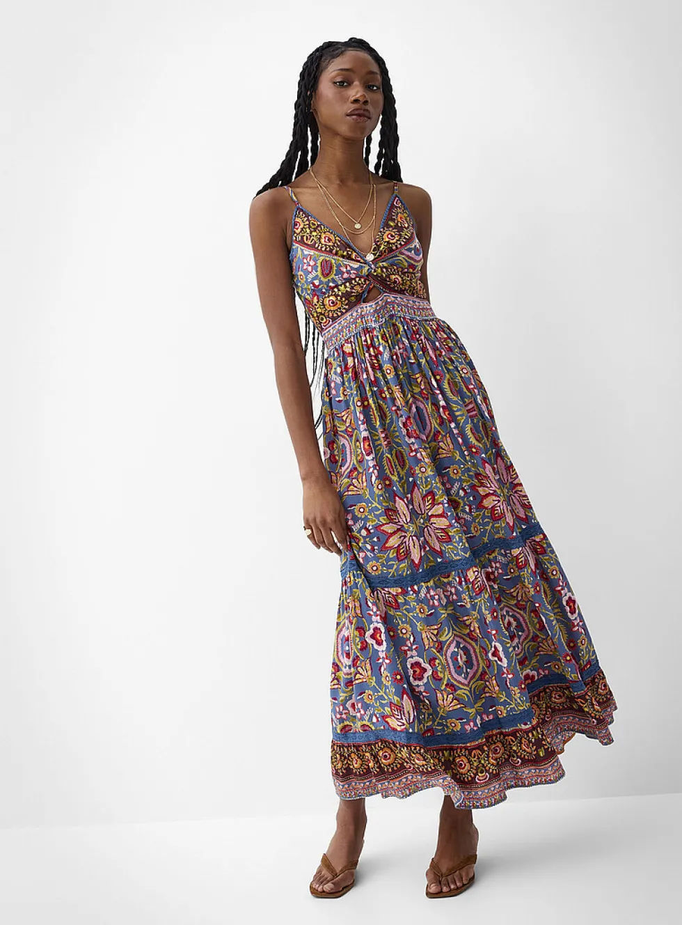 Twist detail maxi dress