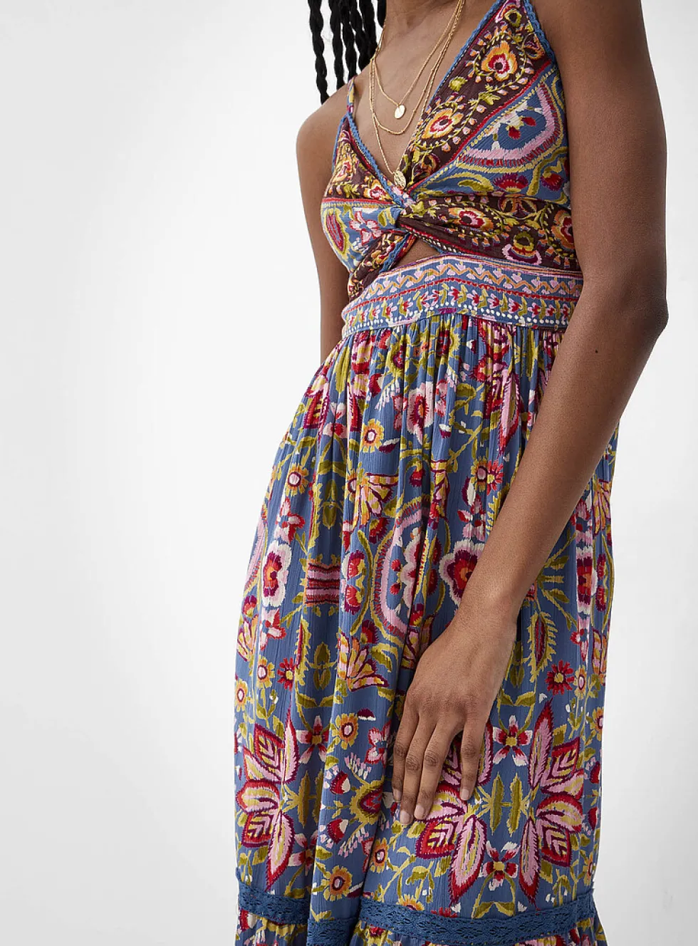 Twist detail maxi dress