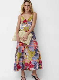 Twist detail maxi dress