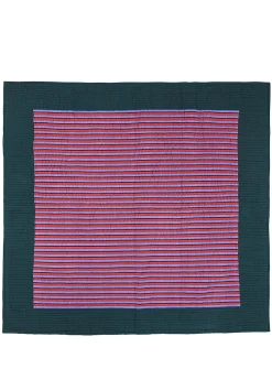 Twist striped quilted bedspread